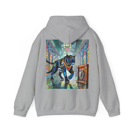 Cyber Panther’s Hunt – Heavy Blend™ Hooded Sweatshirt