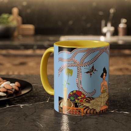 Minuit … ou l’appartement à la mode by George Barbier Colorful Mugs (11oz, 15oz)