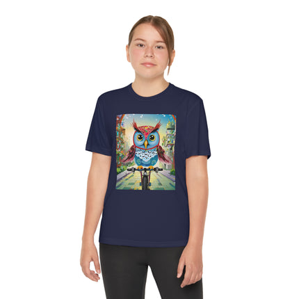 Cycling Owl Youth Competitor Tee – Urban Adventure & Playful Energy