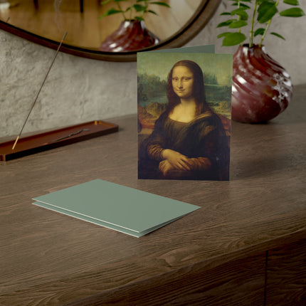 Mona Lisa by Leonardo da Vinci Greeting Cards (1, 10, 30, and 50pcs)