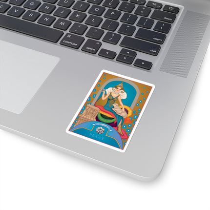 April & Diamond (from the Gem Series) by Sofia Chiostri Kiss-Cut Stickers (4 Sizes)
