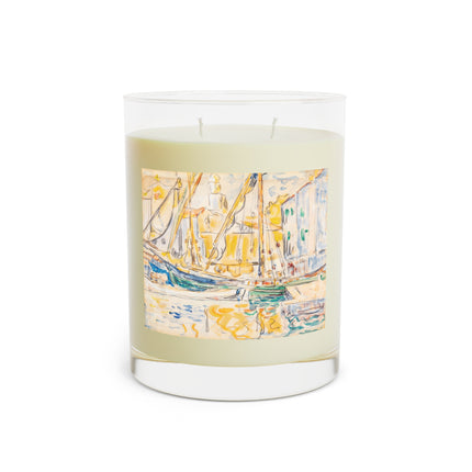 Saint-Tropez by Paul Signac Scented Candle - Full Glass, 11oz - The White Tea & Fig, The Lavender & Sage, and The Ocean Mist & Moss