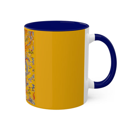 The Imperial 12-Symbol Robe, A Dragon's Regalia Colorful Mugs, 11oz