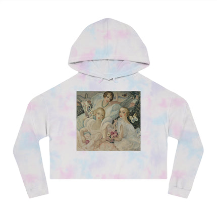 Les Femmes Fatales by Gerda Wegener Women’s Cropped Hooded Sweatshirt