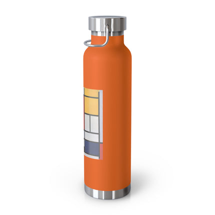 Composition with Red, Yellow, Blue, and Black by Piet Mondrian Copper Vacuum Insulated Bottle, 22oz