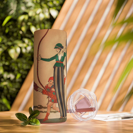 L'Arc Rouge by George Barbier Skinny Matte Tumbler, 20oz