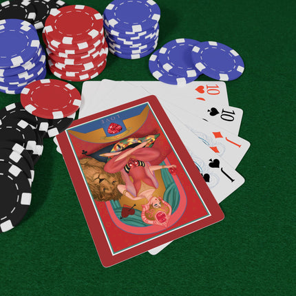 July & Ruby (from the Gem Series) by Sofia Chiostri Playing Cards