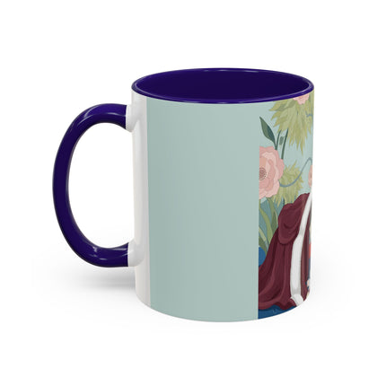 The Lady Of The Scarlet Chaise Colorful Mugs – Art Deco Romantic Elegance