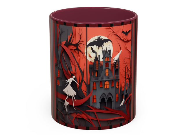 Halloween Night Scene Colorful Mugs (11oz, 15oz)