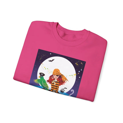 Moonlit Pirate Halloween Unisex Heavy Blend™ Crewneck Sweatshirt