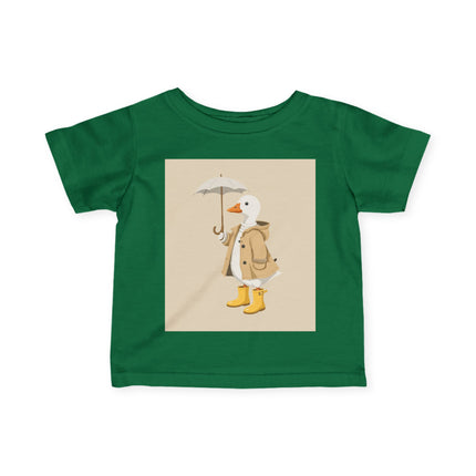 🦆☂️ The Little Rainy Day Duckling Infant Fine Jersey Tee – Whimsical Storybook Charm