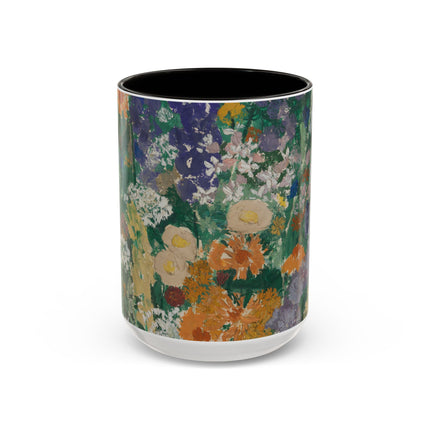 Flowers on the Mountain by August Babberger Colorful Mugs (11oz, 15oz)