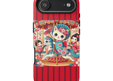 Geisha Kitten's Enchanted Carousel Phone Cases