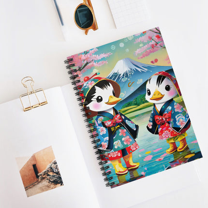 Rainy Day Ducks Spiral Notebook - Ruled Line