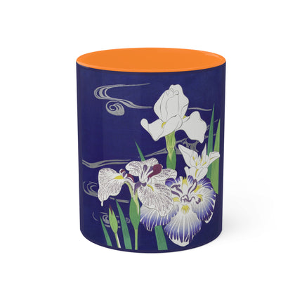 Irises by Kogyo Tsukioka Colorful Mugs, 11oz
