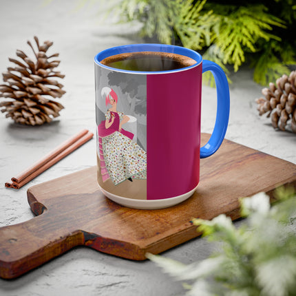 The Red Bird Colorful Mugs – Gentle Storybook Charm & Elegant Whimsy