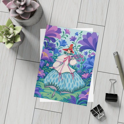 🌸🎶 The Garden Melody Postcards With Envelopes – Art Deco Floral Whimsy