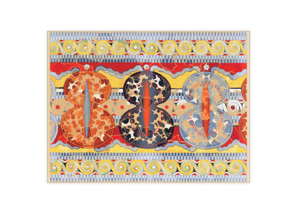 Reproduction of the Shield Frieze by Emile Gilliéron Ceramic Tile