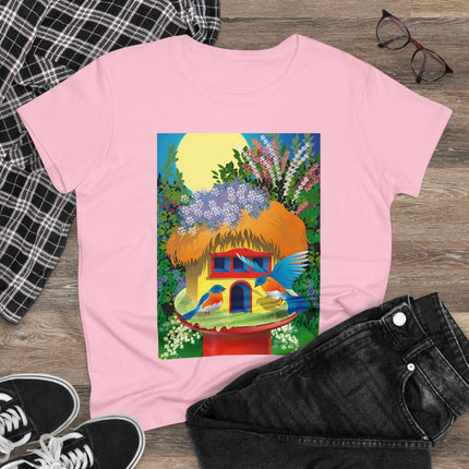 Birdhouse Haven Women's Midweight Cotton Tee