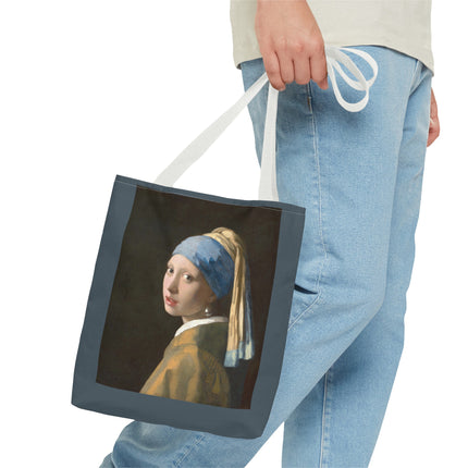 Girl with a Pearl Earring by Johannes Vermeer Tote Bag (AOP)