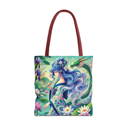 Fairy of the Koi Pond Tote Bag – Mystical Harmony & Pond Enchantment