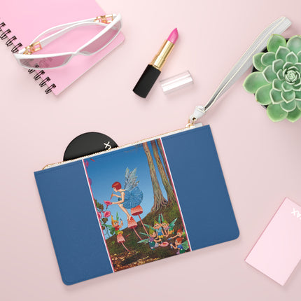 Periwinkle Painting the Petals by Ida Outhwaite Clutch Bag