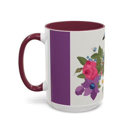 Bluebird & Butterfly Colorful Mugs – Spring Harmony & Delicate Beauty