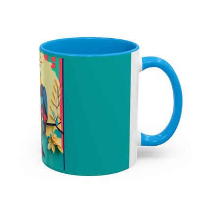 Curious Crow Colorful Mugs (11oz, 15oz)