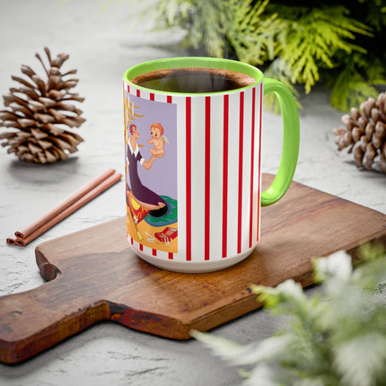 Art Deco Christmas Colorful Mugs (11oz, 15oz)