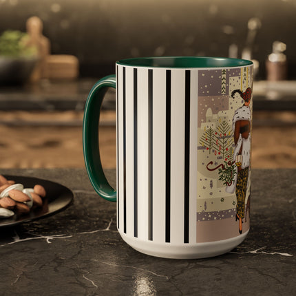 Wrapped in Elegance Colorful Mugs (11oz, 15oz)