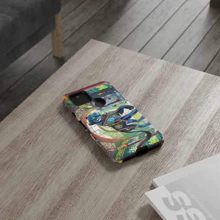 Cyber Panther's Hunt Phone Cases
