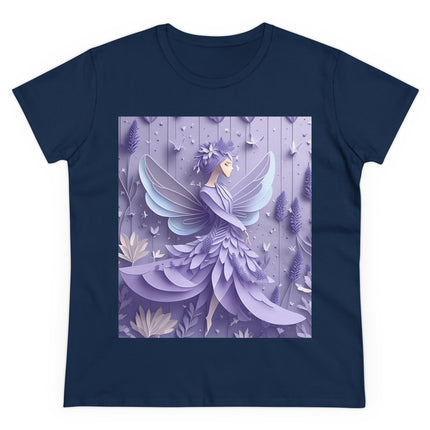 Lavender Fairy Women's Midweight Cotton Tee