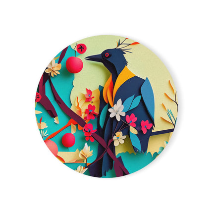 Curious Crow Cork Back Coaster