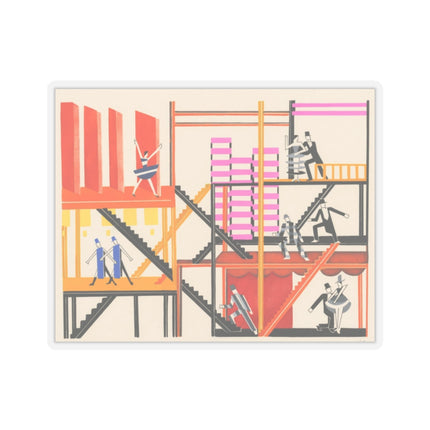 Maquettes de Théatre 4 by Alexandra Exter Kiss-Cut Stickers (4 Sizes)
