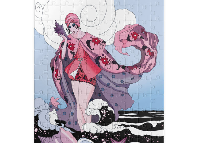 Goddess of the Swirling Sea Puzzle (110, 252, 520-piece)