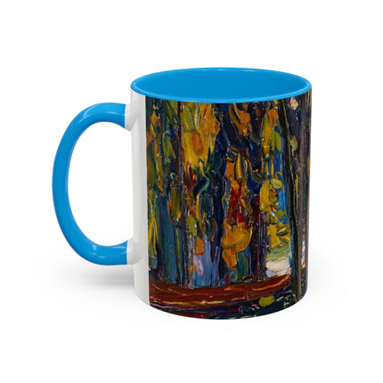 In the Park of St. Cloud by Wassily Kandinsky Colorful Mugs (11oz, 15oz)