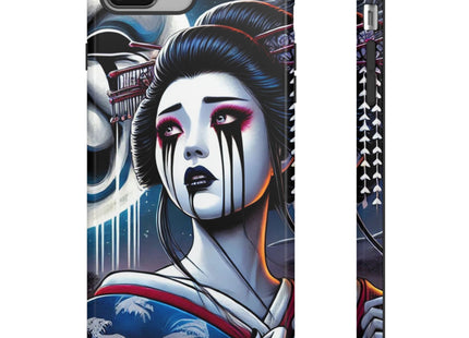 Geisha’s Black Ink Tears Phone Cases