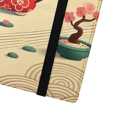 🏹🌸 Archer Kitten in the Zen Garden Flip Case – Focus, Whimsy & Zen Balance