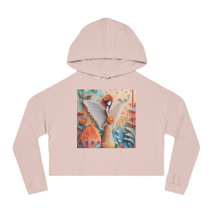 Zinnia Fairy Cropped Hooded Sweatshirt