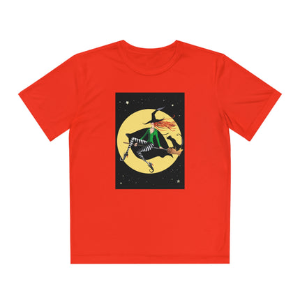 A Witch’s Moonlit Flight Youth Competitor Tee