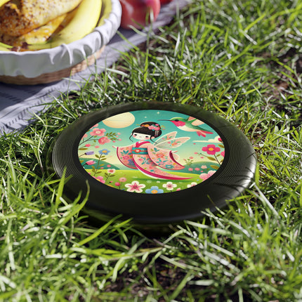 Geisha Fairy and the Hummingbird Blossom Wham-O Frisbee – Enchanted Wings & Graceful Harmony