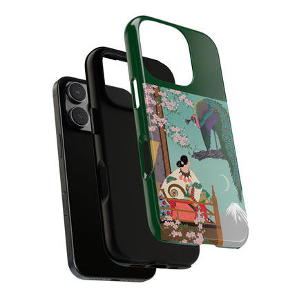 Peacock Garden Phone Case – Japanese Elegance & Timeless Beauty