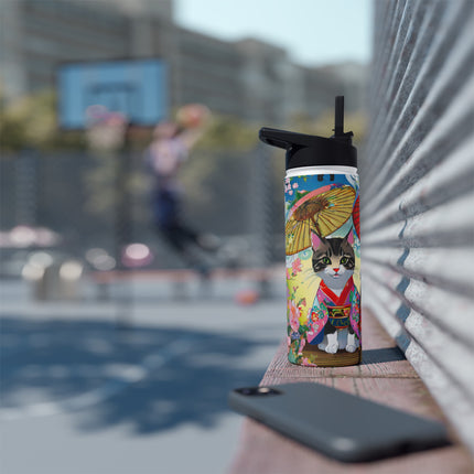 Kimono Kitties Stainless Steel Water Bottle