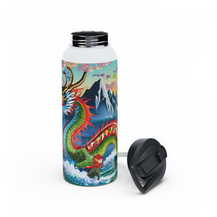 Chinese Dragon Stainless Steel Water Bottle