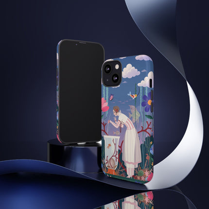 🐠🌸 The Enchanted Aquarium Garden Phone Case – Art Deco Underwater Fantasy