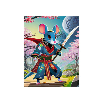 Cyber Samurai Rat Fine Art Posters