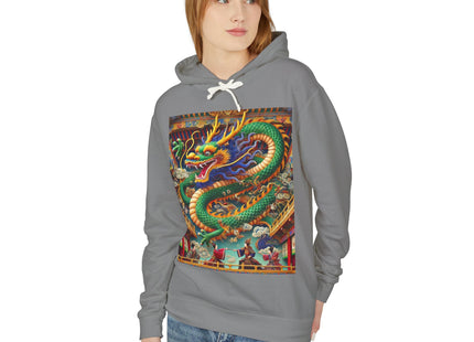 Tibetan Dragon Over Kabuki Duel Hoodie