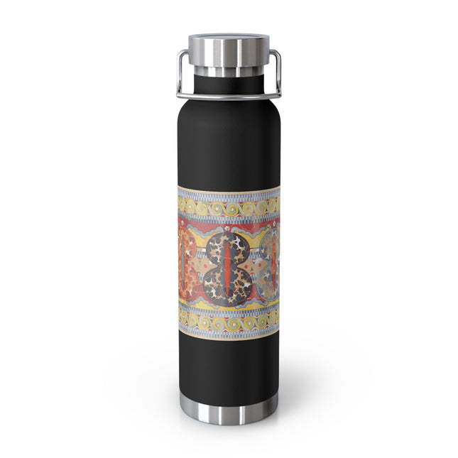 Reproduction of the Shield Frieze by Emile Gilliéron Copper Vacuum Insulated Bottle, 22oz