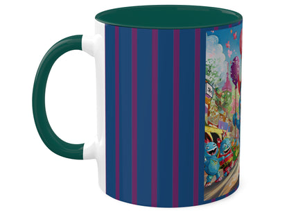 Monster Parade Madness Colorful Mugs, 11oz