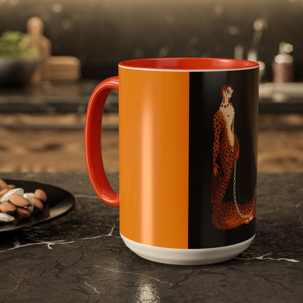 Leopard Queen Colorful Mugs – Wild Beauty & Art Deco Glamour